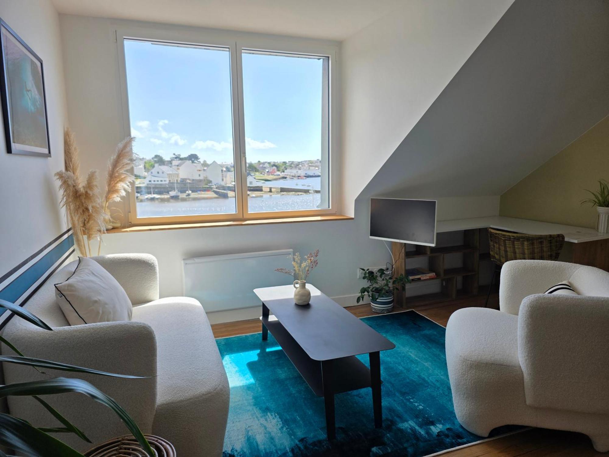 Anatoline Audierne Appart'Hotel Vue Mer - Sea & Harbor Stay Zimmer foto